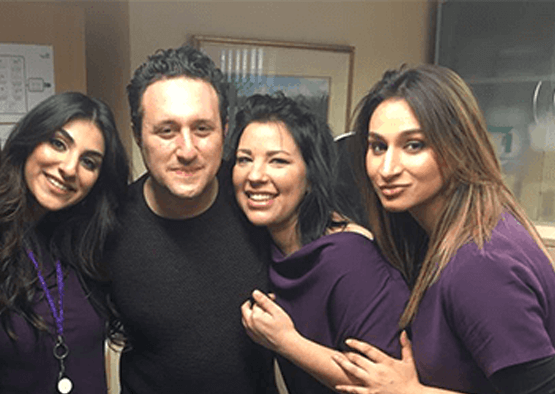 Antony Costa with LasaDerm Team