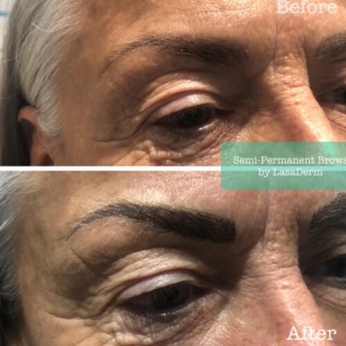 Semi permanent eyebrows