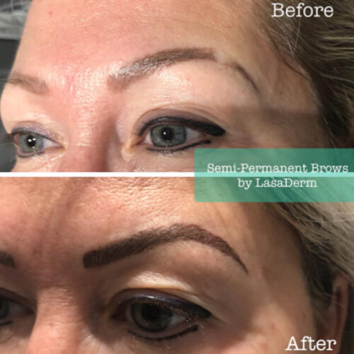 Semi permanent eyebrows