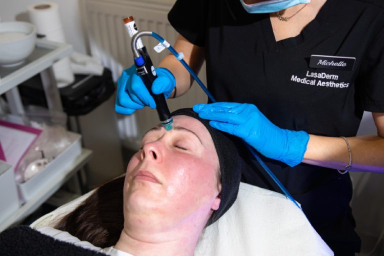 HydraFacial In Progress