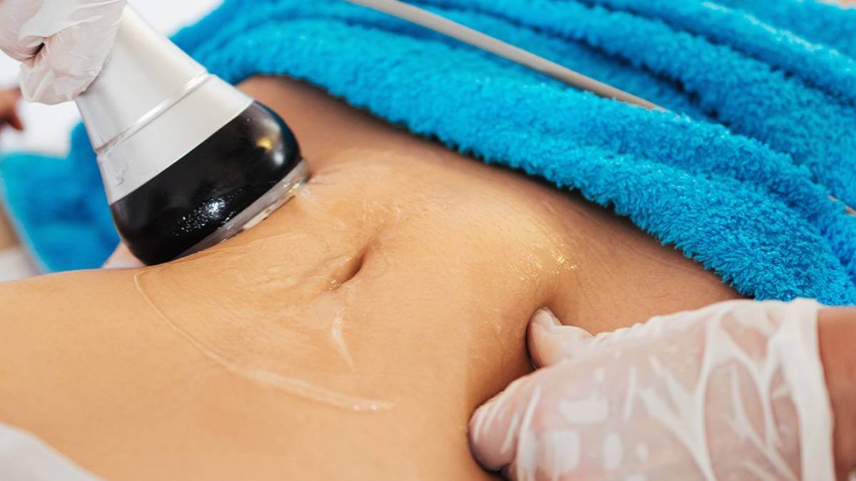 cream on stomach