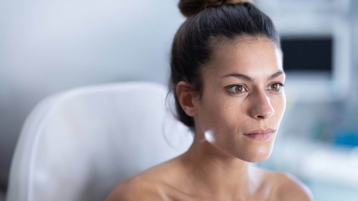 Patient attending a professional skin consultation at LasaDerm