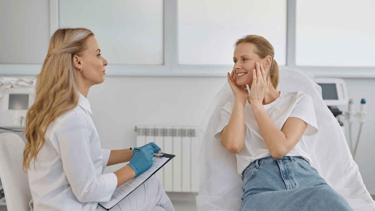 Doctor-led aesthetic consultation for upper lip lines in Milton Keynes